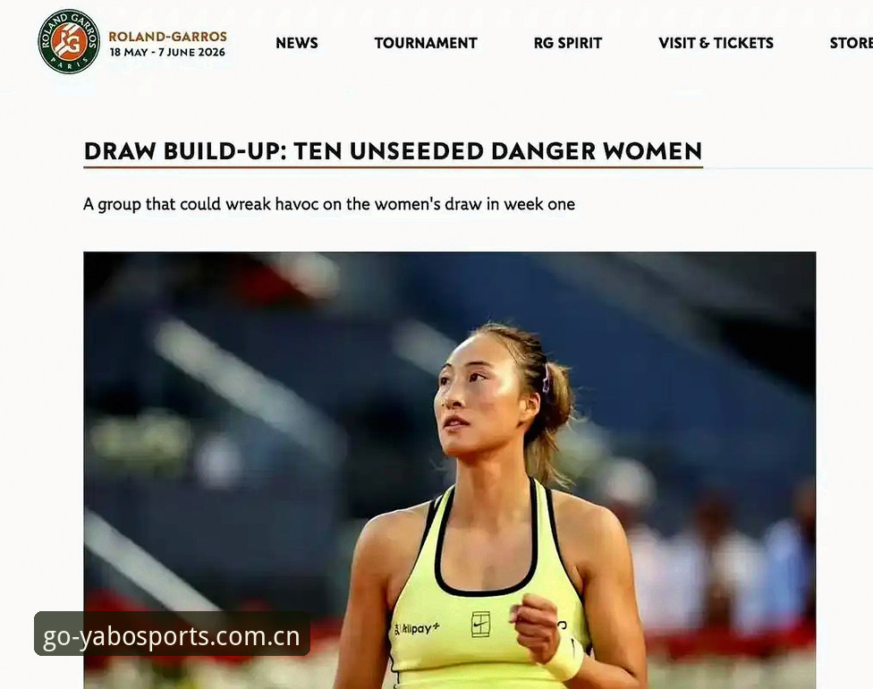 YABO体育数据攻略 2026法网女单签表出炉:郑钦文非种子身份出战,亚博体育平台深度解析中国金花晋级路线